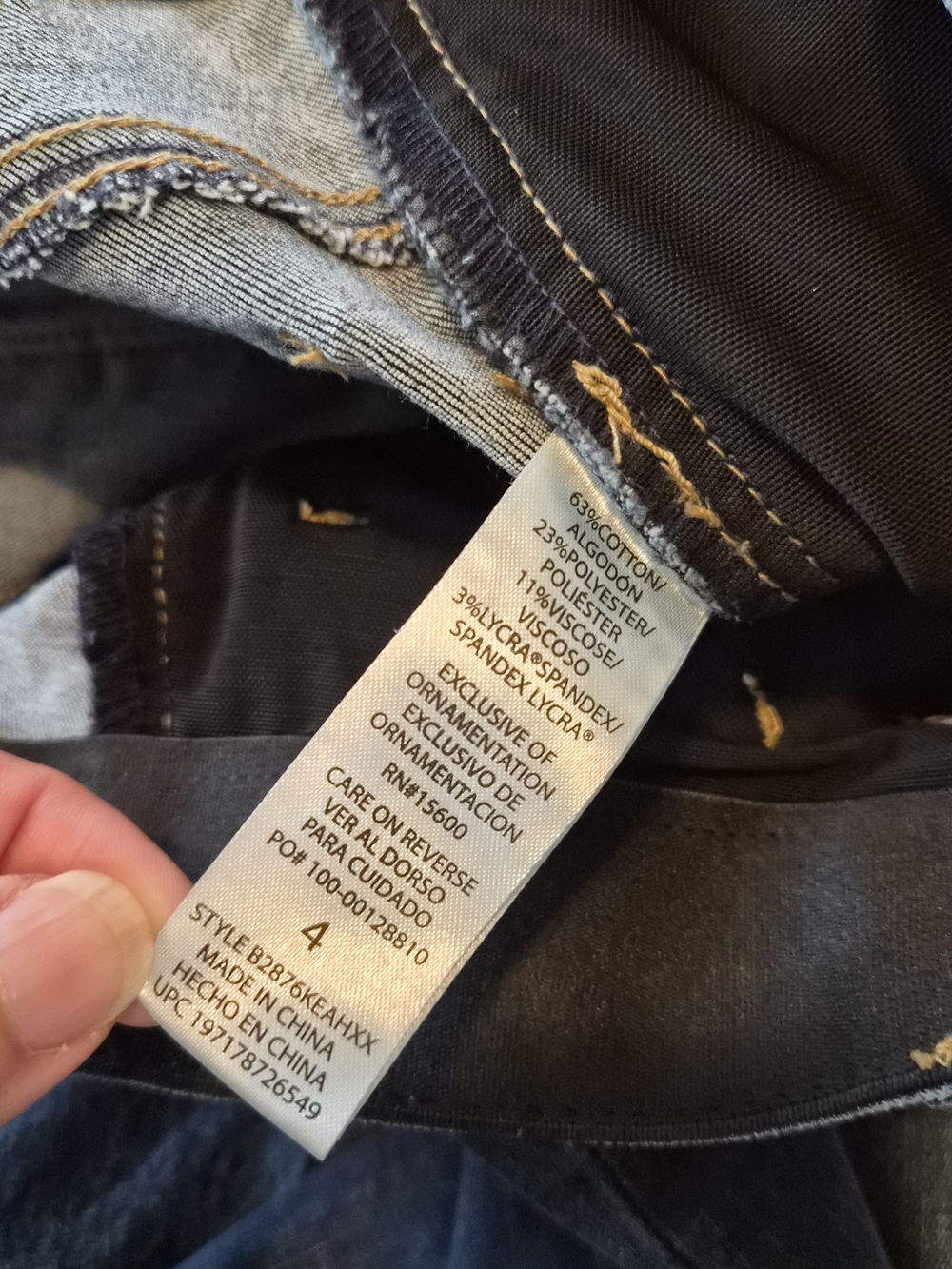 NWOT Democracy Dark Blue Flare Jeans Women's Size 4 - Picture 8 of 8